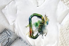Watercolor Carabiner PNG Clipart Product Image 2