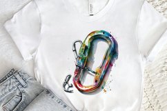 Watercolor Carabiner PNG Clipart Product Image 2