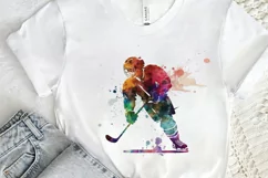 Watercolor Hockey PNG Clipart Product Image 2