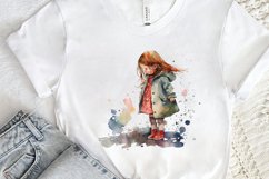Watercolor Little Girls PNG Clipart Product Image 2