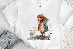 Watercolor Little Girls PNG Clipart Product Image 2