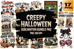 Creepy Halloween PNG Bundle 17 Product Image 1