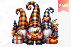 Halloween Gnome And Pumpkin Sublimation - Clipart PNG Bundle Product Image 2