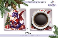 Mug coaster with dragon for Christmas Product Image 1