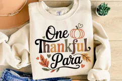 One Thankful Para | Thanksgiving Svg | Shirt Svg Product Image 1