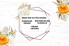 Pampas Grass Red Glitter Frames Product Image 2