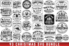 Farmhouse Christmas Sign Svg Bundle, Vintage Christmas Svg Product Image 1