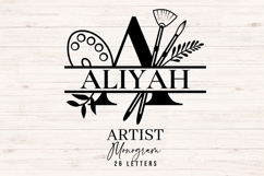 Artist Monogram svg Bundle - 26 Letters Product Image 1