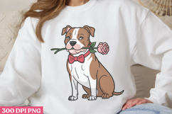 Valentine Dog Sublimation PNG Product Image 2