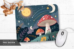 Magical Cosmic Landscape Mouse Pad PNG Design Product Image 1