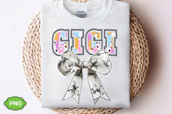 Floral GigiCoquette Bow PNG | Mother's Day PNG Product Image 2