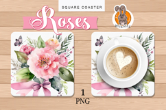 roses, pink, bouquet, hot plate Product Image 1