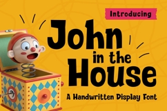 John in the House | A Handwritten Display Font Product Image 1
