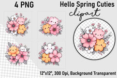 Hello spring cuties clipart Product Image 1