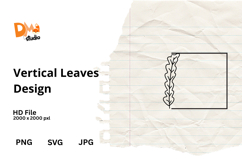 Vertical Leaves Design Product Image 1