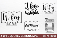 Wife Quotes Designs SVG Product Image 1