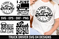 Truck Driver SVG Design - I Like Big Trucks And I Cannot Lie Product Image 1