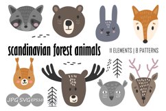 Baby Scandinavian Animals Clipart Bundle Product Image 1