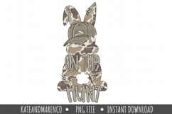 Boy Easter PNG | Camo Bunny PNG | On The Hunt PNG Product Image 1