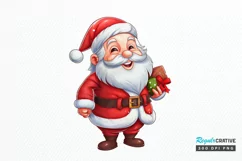 Watercolor Santa Claus PNG Clipart Product Image 1