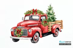 Christmas Truck PNG Clipart Product Image 1