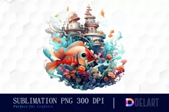 Watercolor Dreamy Underwater Fantasy PNG Clipart Product Image 1