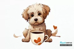 Dog Love Coffee PNG Clipart Product Image 1