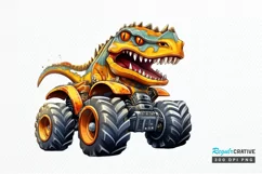 Dinosaur Monster Truck PNG Clipart Product Image 1