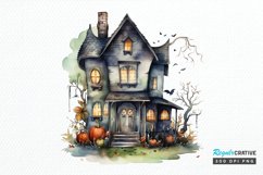 Big Watercolor Halloween PNG Clipart Product Image 1
