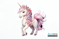 Fairy Unicorn Sublimation PNG Clipart Product Image 2