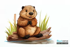 Woodland Baby Animals PNG Clipart Product Image 1