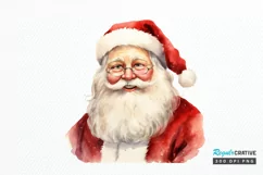 Watercolor Santa Claus PNG Clipart Product Image 1