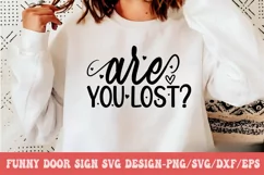 Funny Door Sign SVG Design | Door Sign SVG Design Product Image 1