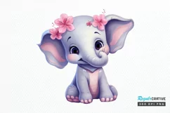 Cute Happy Baby Animal Sublimation PNG Clipart Product Image 1