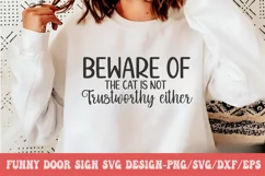 Funny Door Sign SVG Design | Door Sign SVG Design Product Image 2