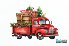 Christmas Truck PNG Clipart Product Image 1