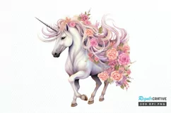 Fairy Unicorn Sublimation PNG Clipart Product Image 1