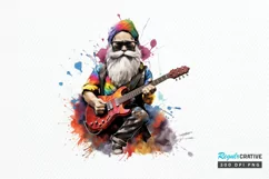Watercolor Rockstar Gnome PNG Clipart Product Image 2
