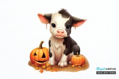 Baby Cow For Halloween Sublimation PNG Clipart Product Image 1
