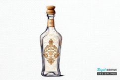 Luxury Vintage Bottle PNG Clipart Product Image 1