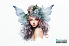 Winter Fairy Watercolor PNG Clipart Product Image 1