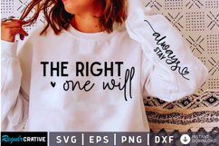 The Right One SVG, Sleeve SVG Design Product Image 2