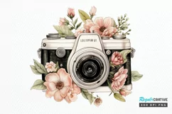 Floral Red Butterfly Couple PNG Clipart Product Image 1