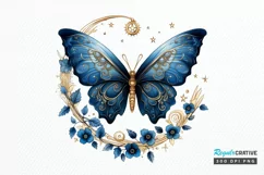 Fairy Night Moth and Moon PNG Clipart Product Image 1