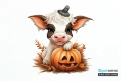 Baby Cow For Halloween Sublimation PNG Clipart Product Image 1
