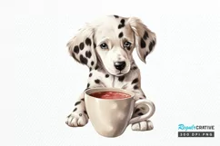 Dog Love Coffee PNG Clipart Product Image 1