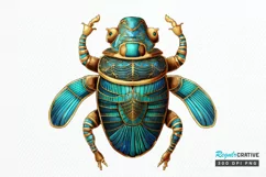 Ancient Egypt Scarab Beetle Sublimation PNG Clipart Product Image 1