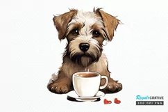 Dog Love Coffee PNG Clipart Product Image 1