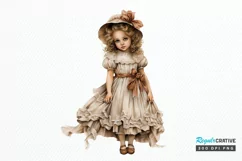 Victorian Little Girl PNG Clipart Product Image 1