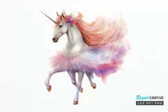 Ballerina Unicorns PNG Clipart Product Image 1